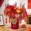 Flores de Nochevieja, Decoraciones de Ramo de Año Nuevo, Cubo de Bendiciones del Festival de Primavera, Decoraciones de Ambiente de Año Nuevo, Frutas de la Fortuna, Inauguración de Casa, Boda