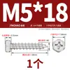 Parafusos Autoatarraxantes de Aço Inoxidável 304 com Fenda Cruzada, Parafusos para Madeira com Cabeça Sextavada Externa, Parafusos Pequenos com Cabeça M3M4M5M6M8