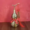 Adorno de Calabaza de la Fortuna de Latón, Diseño Hueco Abierto, para Oficina, Sala de Estar, Hogar, Gabinete de Vino, Decoración de Entrada, Venta al por Mayor