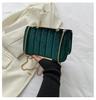Bolso Cuadrado Pequeño de Moda de Terciopelo para Mujer 2023 Primavera Nuevo Elegante Bolso de Hombro con Cadena Casual Simple Bolso Cruzado