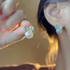 Pendientes de gota de aceite color vino con forma de corazón, pendientes de flor de tulipán negro, joyería de oreja larga con borla de lazo de moda