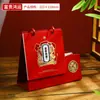 Calendario de Escritorio Hueco Año del Caballo 2026 Estilo Nuevo Rojo Chino Festivo Calendario Lunar Regalo Corporativo de Negocios Adorno de Escritorio