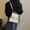 Mochila de Ombro Duplo Cor Sólida Simples Elegante com Laço Estilo Coreano para Mulheres 2026 Novo Estilo Personalidade Casual Alta Aparência Bolsa Transversal