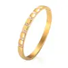 Pulseira da Moda Ins Europeia e Americana Feminina Brilho Design Simples Versátil Brilho Galvanizado Diamante Pulseira de Aço Inoxidável