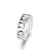 Red Nuevo Lindo Anillo Emoji Anillo de Pareja Masculino y Femenino Protagonista de Anime Ajustable Regalo para Novia