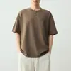 Camiseta Masculina Manga Curta Momax Alta Qualidade Textura para o Dia a Dia Gola Pequena Verão Nova Mistura de Algodão Meia Manga Masculina 75680