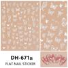 Redanco nuevos stickers para uñas serie mariposas explosiones 3D adhesivos para uñas al por mayor DH-671