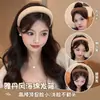 Diadema de Esponja Color Café Otoño Invierno para Mujer Estilo Coreano Uso Diario Versátil Diadema Alta para la Frente para Lavarse la Cara Atadura de Pelo Pinza para el Cabello
