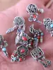 Estilo Étnico Aleación Atrapasueños Borla Cuentas de Agujero Grande Hecho a Mano Material para Manualidades con Cuentas Pulsera Collar Accesorios de Joyería