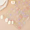 Redanco5D Embutido Popular Desenho Animado Adesivo para Nail Art Concha Luz Colorida Fogos de Artifício Estéreo Adesivo para Unha He1429