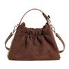 Bolso Cubo Retro de Gran Capacidad para Debajo de la Axila para Mujer 2025 Nuevo Bolso de Mano Simple Bolso Cruzado de Moda y Elegante Bolso Grande para Viaje