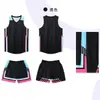 Conjunto de Uniforme de Basquete de Verão Respirável Ultrafino para Adultos e Crianças, Unissex com Números e Textos Estampados, Roupa Esportiva Direto da Fonte