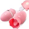 Solo lamer la lengua saltando huevos carga USB lamer la lengua doble saltando huevos masajeador de masturbación femenina suministros para adultos