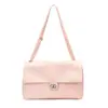 26S Pequena Bolsa de Ombro Estilo Chanel em Couro Texturizado CF, Bolsa Tote de Alta Qualidade para o Dia a Dia, Bolsa de Ombro Fashion com Grande Capacidade