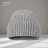 Gorra con Logo Personalizado para Mujer en Otoño e Invierno Circunferencia de Cabeza Grande Bordada Estampada Gorra de Lana Cálida Protección para los Oídos Gorra para el Frío Venta al por Mayor Gorra de Punto