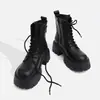 Zapatos de tacón alto para mujer que realzan el temperamento 2026 nuevo estilo diseño de sentido de primavera y otoño celebridad de internet artículo popular versátil estilo británico Botas Martin