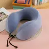 Almohada de Viaje en Forma de U para el Cuello, Almohada Portátil para Avión, Reposacabezas para el Cuello de Coche, para Dormir en Viajes Largos, Almohada Cervical en Forma de U para Trenes de Alta Velocidad