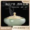 Quemador de Incienso de Vidrio y Jade Estilo Zen Chino para Uso Doméstico, Quemador de Madera de Áloe Estilo Antiguo, Quemador de Sándalo, Quemador de Incienso, Adorno para Ceremonia del Té