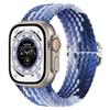 Nuevo Modelo Adecuado para Correa de Apple Watch Apple Iwatch11 Versión Arcoíris Correa Tejida Correa de Nailon Ajustable