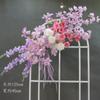Adereços de casamento flor artificial decoração de noivado flor pendurada cena de casamento arco de flor artificial parede de fundo flor pendurada