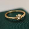 Anillo de lujo con gemas de Niche Court Light para mujer, exquisito anillo de dedo ajustable con apertura que combina con todo, ideal para dietas.