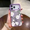 Capa para Celular Apple 15Pro Orquídea Temperamental Transfronteiriça Iphone17 Adequada para 16Promax14 Menina 13 Cor Prata