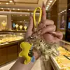 Nuevo Estilo Llavero "Caballo de Dinero" con Dorado, Llavero de Coche, Colgante para Bolso, Regalo del Año del Caballo
