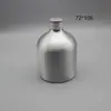 Nueva botella de aluminio de 10 ml a 1000 ml con tapa de aluminio plateada con rosca, para emulsión, aceite esencial, agua de rosas pura, sellada herméticamente, latas de aluminio