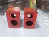 Caja Vacía para Altavoz Hifi de Madera Maciza con Unión de Cola de Milano, 345678 Pulgadas, Color Rojo Pera, para Hogar y Coche, Personalizable