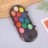 Caja Portátil de Acuarelas Sólidas para Estudiantes, Set de Materiales de Arte para Graffiti Pintado a Mano y Mezcla de Colores para Principiantes al por Mayor