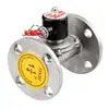 Válvula solenoide con brida de acero inoxidable 220V24V válvula de agua tubería normalmente cerrada control interruptor de drenaje control eléctrico DN506580