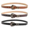 Cinturón Versátil Personalizado para Mujer, Cinturón Decorativo Simple y Elegante, Cinturón Decorativo de Alta Gama para Vestidos, Cinturón de Leopardo para Mujer