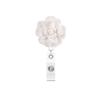 Al por mayor, clip retráctil para insignia de enfermera o médico, de resina brillante, color rosa, fácil de extraer. Disponible en stock.