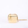 Bolsa Caixa Novo Estilo Pequena Bolsa de Maquiagem com Corrente Estilo Chanel Versátil Envelope Vermelho Pequena Bola Dourada Ombro Único Transversal Couro Bolsa Feminina