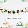 Pareados de tela para el regreso a clases, banderines, pancartas y banderines colgantes para las decoraciones de la ceremonia de inauguración de aulas de escuela primaria y jardín de niños