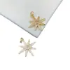 Retención de Color Fuerte Zirconia Micro-Pavimentada Diamante Completo Estrella de Ocho Puntas Colgante Pulsera de Cristal de Gota Pequeña Accesorios de Joyería DIY Lote Wenwan