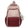 Nova mochila leve casual para todos os jogos Ruiying mochila da moda grande capacidade xadrez cor contraste mochila escolar para estudantes