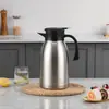 Chaleira térmica para atacado com revestimento interno de aço inoxidável 304, cafeteira de grande capacidade, garrafa térmica doméstica, presente cor vermelha