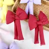 Natal Transfronteiriço Tridimensional Enchido com Algodão Laço Longo Adesivo de Tecido Lancheiro Buquê Balde de Abraço Material DIY Atacado