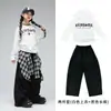 Ropa de jazz para niñas, atuendos de marca hip-hop de moda para actuaciones escénicas infantiles, disfraces de street dance para niños, atuendos únicos para niñas
