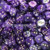 Dados de Mahjong de Resina Ecológica Morado Multicolor, Dados Numerados, Accesorios de Juego, Dados para Contar Puntos de Vida