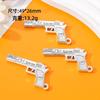 Acessórios de Joalheria de Liga de Zinco DIY Arma Paz Elite Pistola Mini Arma Pingente Pingente Colar Coleção de Acessórios