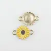 Aleación Accesorios para Joyería DIY Colgante de Margarita y Girasol Esmaltados Accesorios para Pendientes Amuletos para Teléfono Venta al por Mayor