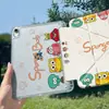 Ins Apple Star es adecuado para funda protectora de tableta iPad mini 7/6, air 8 anticaídas Plegado en Y Pro 13 con ranura para lápiz