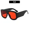 Óculos de Sol Quadrados Versáteis da Moda Tendência Estilo Coreano com Personalidade para Fotografia de Rua e Proteção UV - Novo 2026 com Armação Grande