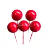 Bolas para Decoración de Pasteles de 10 Piezas, Bolas Doradas y Plateadas, Bolas Navideñas Estilo Ins, Bolas Doradas, Inserts para Repostería, Decoraciones para Pasteles de Boda y Cumpleaños