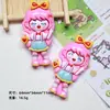 Dibujos Animados Joyería DIY Accesorios de Resina Chica Linda Hecho a Mano Imán para Refrigerador Pasador Funda para Teléfono Móvil Llavero Joyería al por Mayor