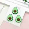 Novos Acessórios de Frutas Abacate Abacaxi Acessórios de Resina Materiais Manuais DIY Adesivos para Capa de Celular Cola de Creme