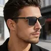 Gafas de Sol Polarizadas de Nuevo Estilo para Hombre, Modernas Gafas de Sol Cuadradas Anti-UV para Conducir y Pescar, Gafas de Sol con Protección Solar para Hombre