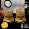 Copo de Whisky Rotativo Copo de Bebida Estrangeira de Alto Valor Copo Descompressor Copo Luminoso Personalizado Copo Giratório Leve de Luxo Embossado